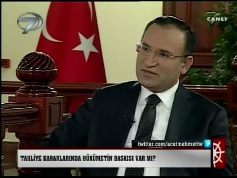 Adalet Bakanı Bekir BOZDAĞ Kanal 7'de İskele Sancak Programında Gündeme İlişkin Sorular Yanıtladı.